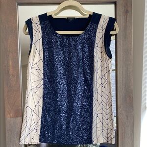Club Monaco Sequin Sleeveless Top